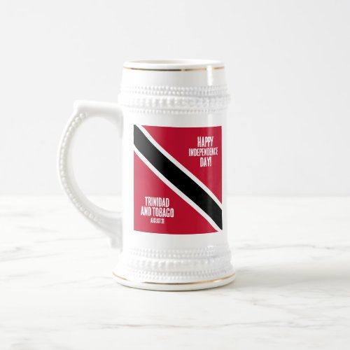 Trinidad  Tobago Independence Day National Flag Beer Stein