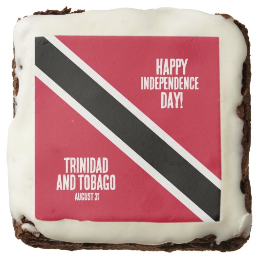 Trinidad & Tobago Independence Day National Flag Brownie (Front)
