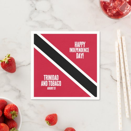 Trinidad  Tobago Independence Day National Flag Napkins