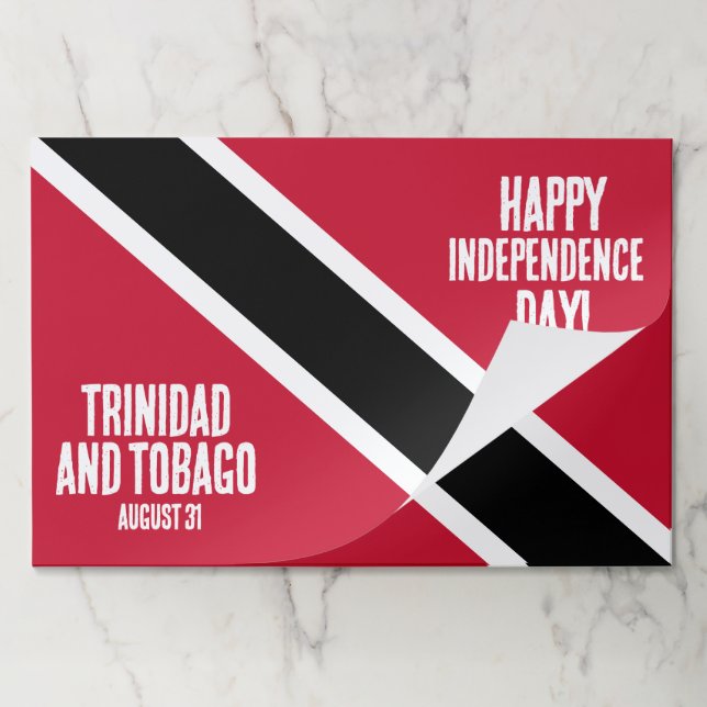 Trinidad & Tobago Independence Day National Flag Paper Pad (Folded)