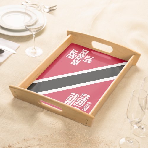 Trinidad  Tobago Independence Day National Flag Serving Tray