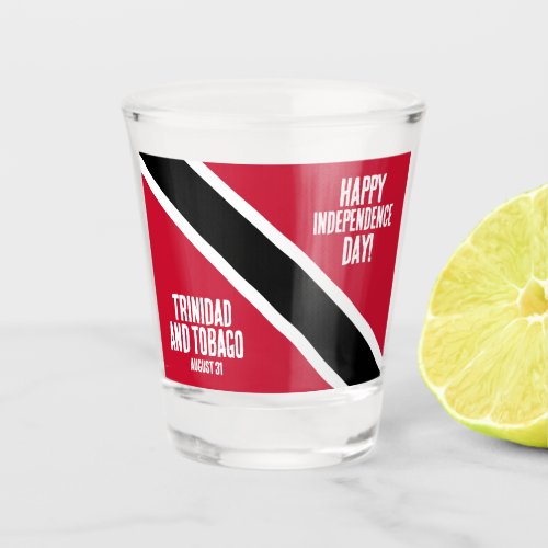 Trinidad  Tobago Independence Day National Flag Shot Glass