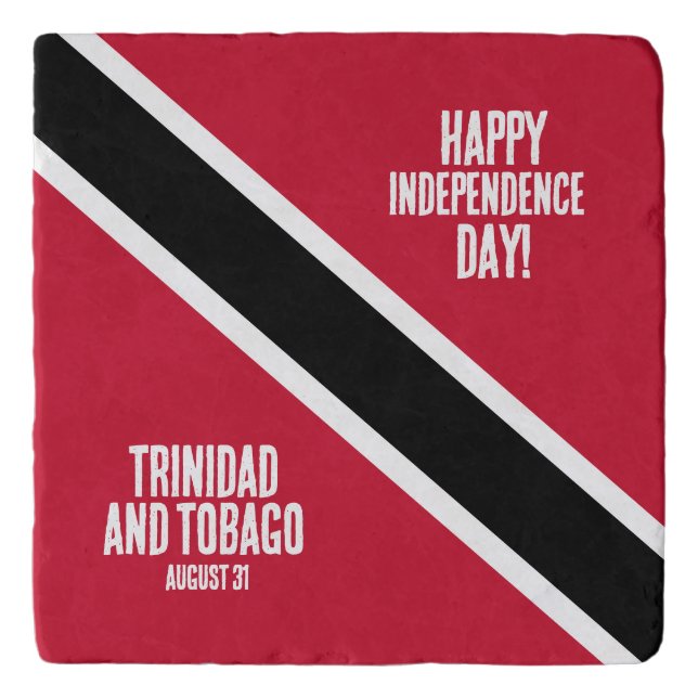 Trinidad & Tobago Independence Day National Flag Trivet (Front)