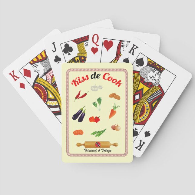 Trinidad & Tobago Kiss De Cook Food Poker Cards (Back)