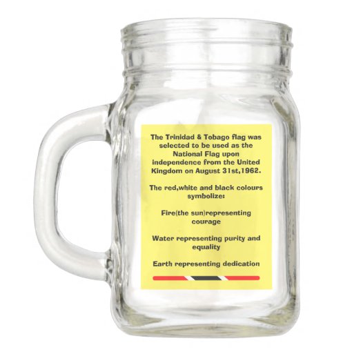 Trinidad/Tobago Mason Jar Zazzle