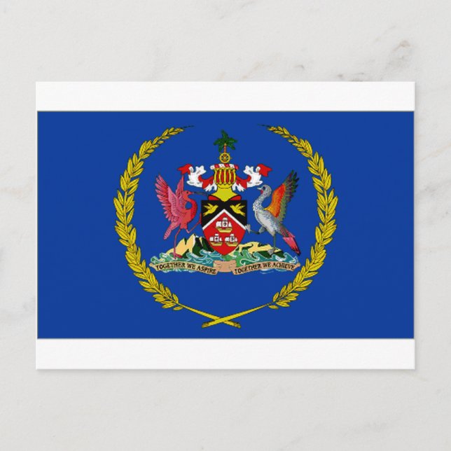 Trinidad Tobago President Flag Postcard (Front)
