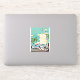 Trinidad & Tobago travel poster Sticker