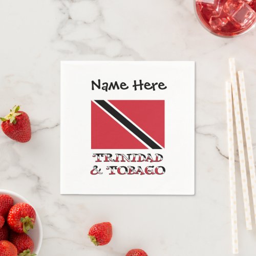 Trinidad_Tobago Trinidad Flag Personalized  Napkin