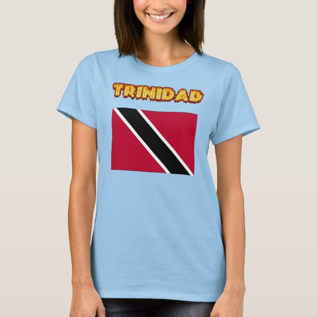 Trinidad, Trinidad flag T-Shirt (Front)