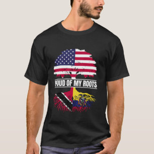 Trinidadian Ecuadorian Mix Proud of Roots Trinidad T-Shirt