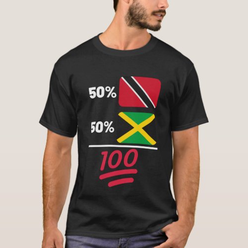 Trinidadian Plus Jamaica Mix Heritage  T_Shirt