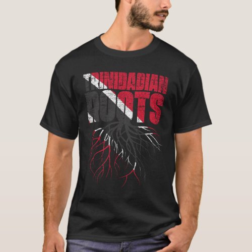 Trinidadian Roots Trinidad and Tobago Heritage Fla T_Shirt