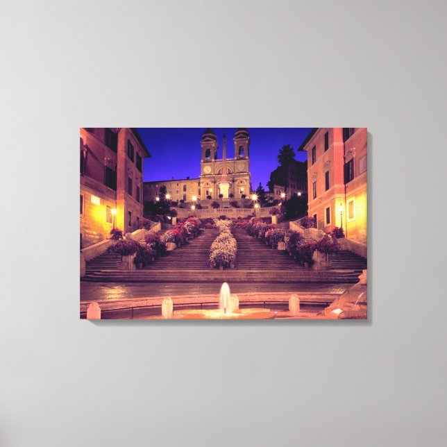 Trinità Dei Monti (Rome) Canvas Print (Front)