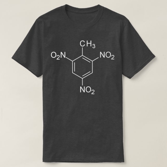 Trinitrotoluene TNT Chemical Structure  T-Shirt (Design Front)