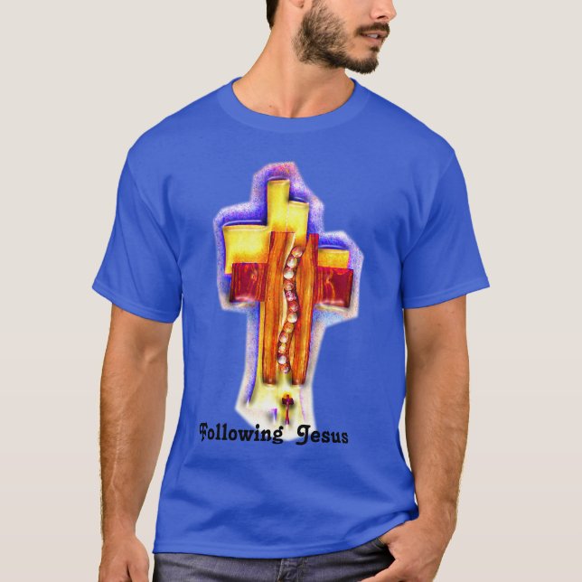 Trinity - 12 Disciple Following Down Center T-Shirt (Front)