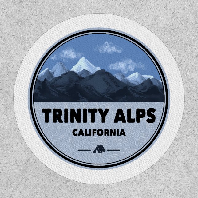 Trinity Alps California Camping Patch (Front)