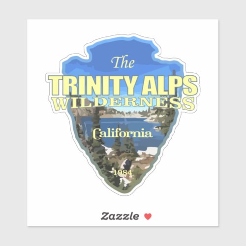 Trinity Alps WA arrowhead Sticker