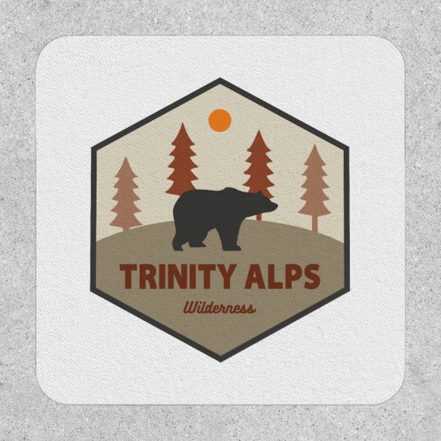 Trinity Alps Wilderness California Bear Patch (Front)