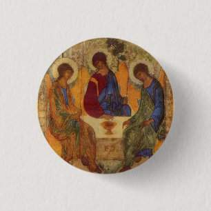 Trinity Angels At Mamre  Button