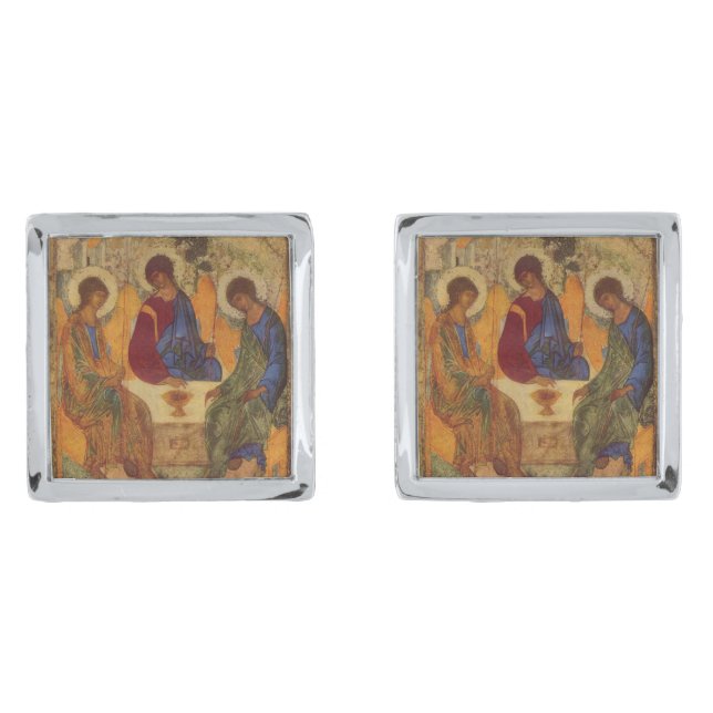 Trinity Angels At Mamre  Cufflinks (Front)