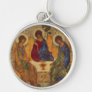 Trinity Angels At Mamre Keychain