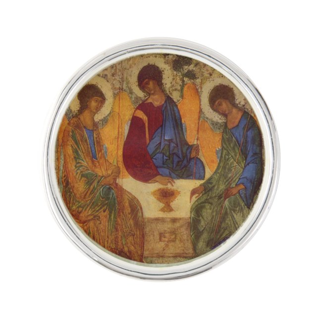 Trinity Angels At Mamre  Lapel Pin (Front)