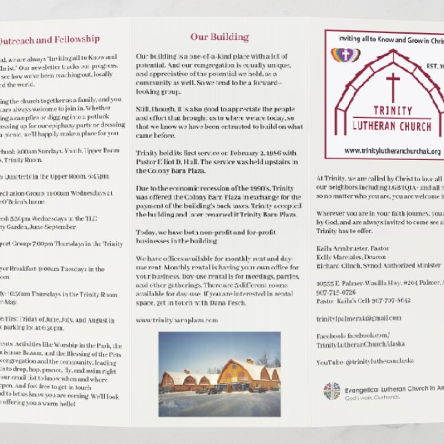 Trinity Brochures  (Outside Middle)