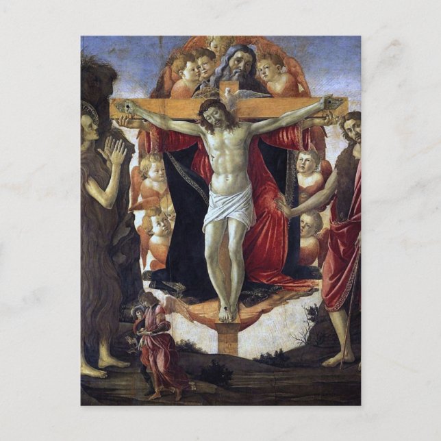 Trinity by Sandro Botticelli Postcard (Front)