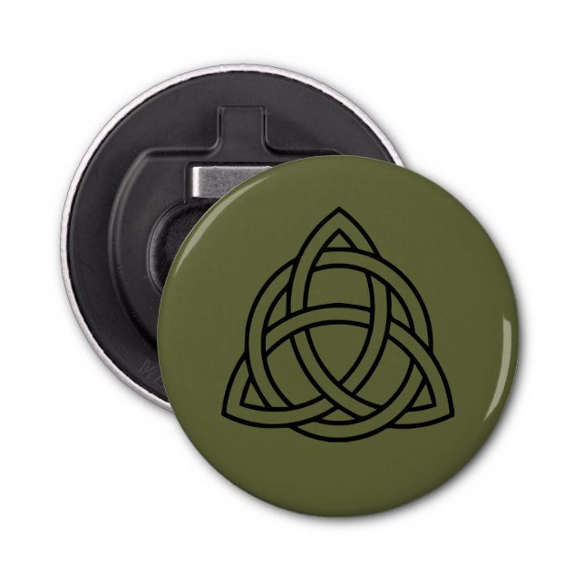 Trinity Celtic Knot Bottle Opener Fridge Magnet (Front)