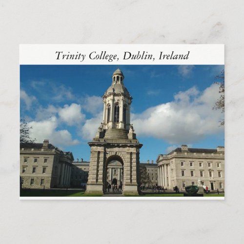 Trinity College Dublin  Ireland Postcard