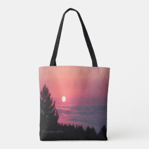 Trinity County, California sunset... Tote Bag