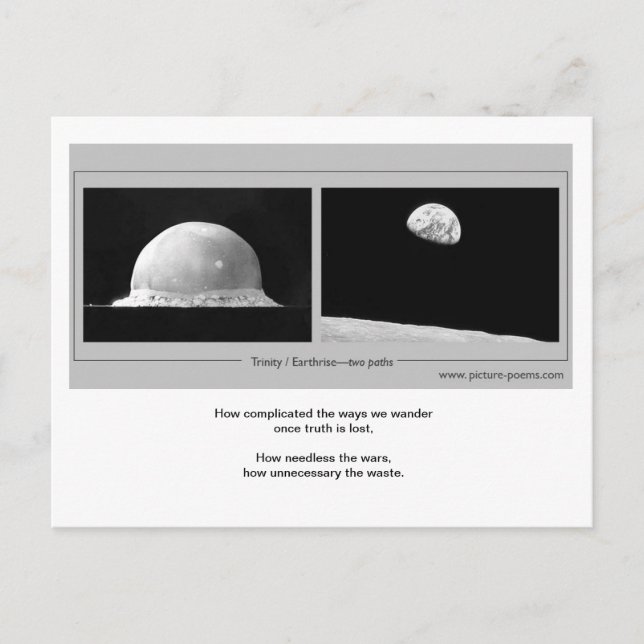 TRINITY / EARTHRISE: two paths Postcard (Front)