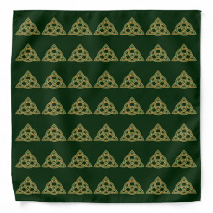 Trinity Knot Green Bandana