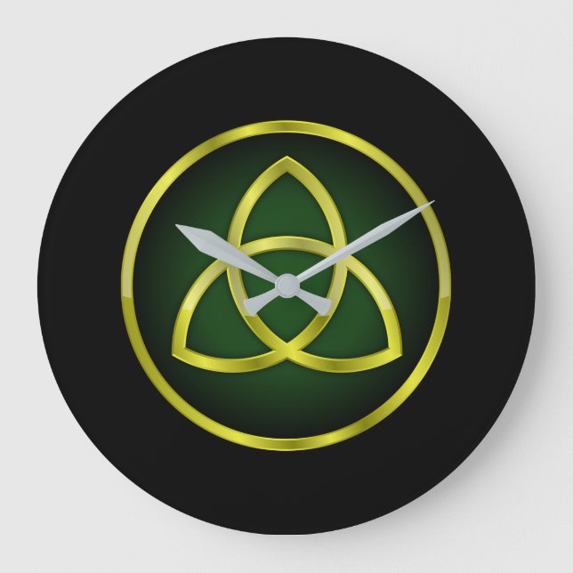 Trinity knot large clock (Front)