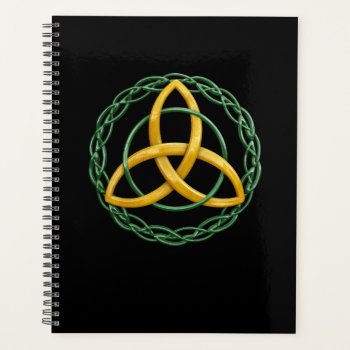 Trinity Knot Triquetra Celtic Symbol Planner by packratgraphics at Zazzle