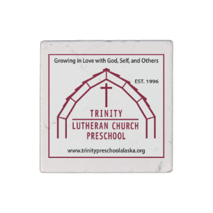 Trinity Lutheran Church Preschool Stone Magnet