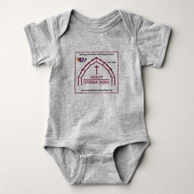 Trinity Lutheran Gray Infant Shirt  (Front)