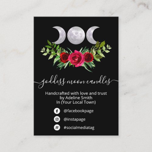 Trinity Moon Witchcraft Kit Business Card