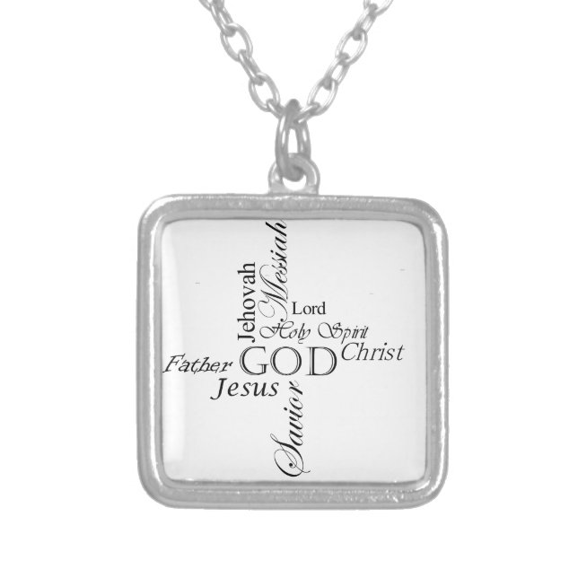Trinity Names Silver Plated Necklace (Front)