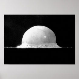 Trinity Nuclear Test Bomb Fireball - 1945 Poster