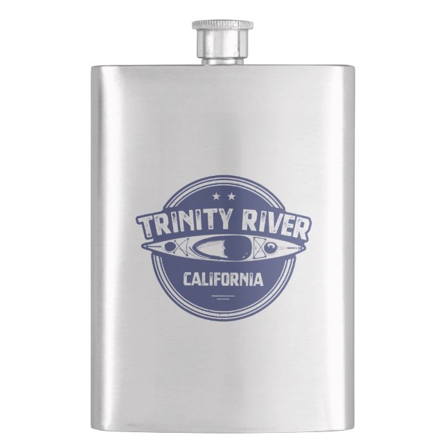 Trinity River California Kayaking Flask (Front)