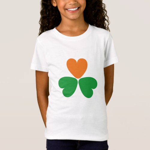 Trinity Shamrock _ Heart In The Right Place T_Shirt