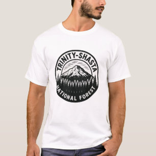 Trinity-Shasta National Forest - Emblem Badge T-Shirt