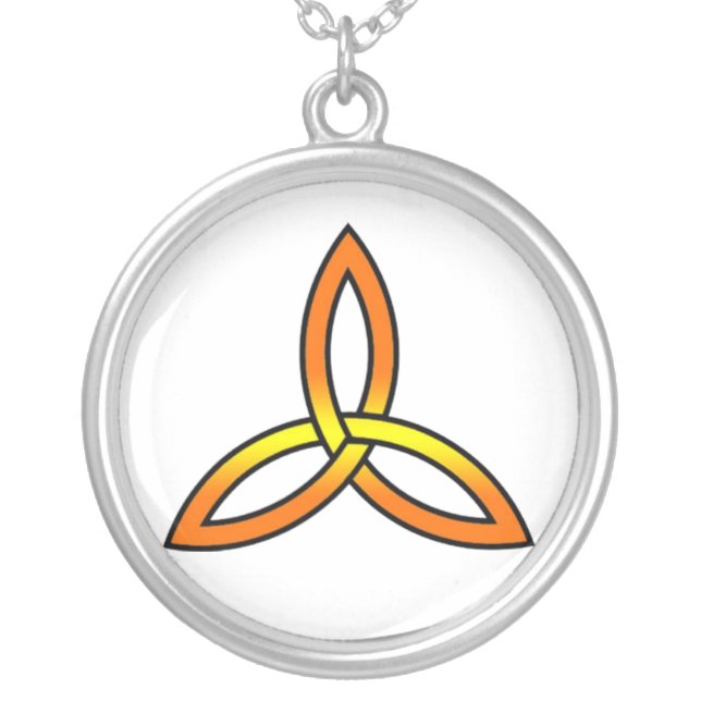 Trinity Silver Plated Necklace (Front)