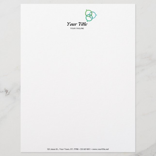 Trinity Speech Bubble Letterhead (Front)