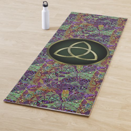 Trinity symbol yoga mat