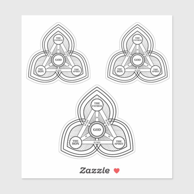 Trinity The Father, The Son And Holy Spirit I Sticker (Sheet)