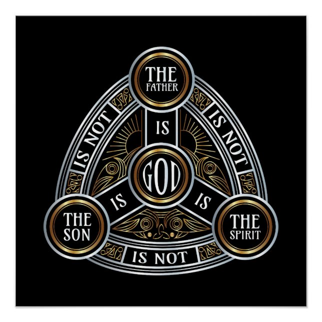 Trinity The Father, The Son And Holy Spirit Poster (Front)
