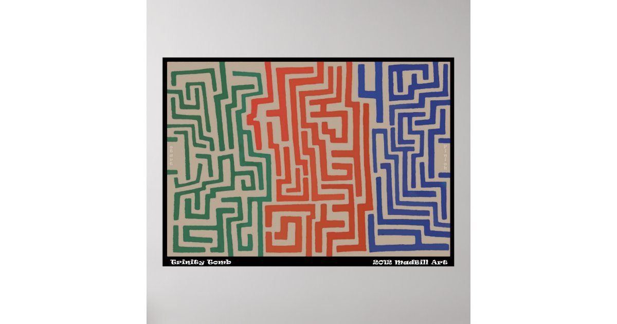 Trinity Tomb Maze Poster Zazzle