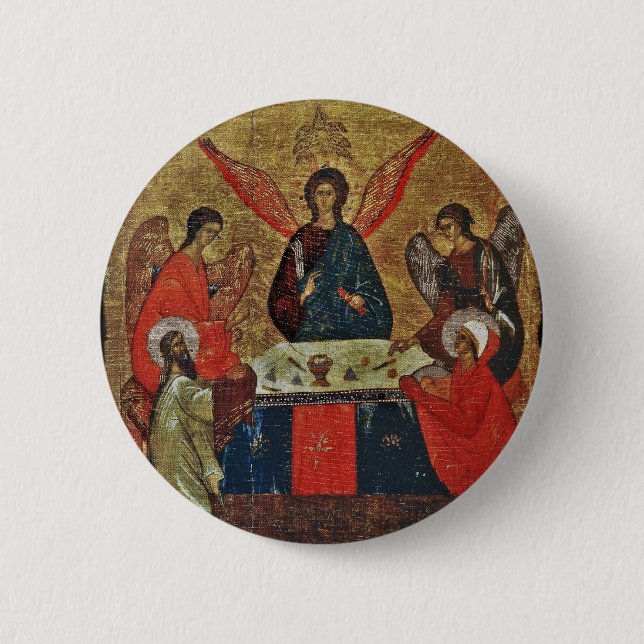 Trinity with the Saints Button (Front)
